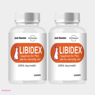 ACTIWOW Libidex Capsules - Men’s Wellness & Performance Power Formula(Pack of 2, 60 Capsules)