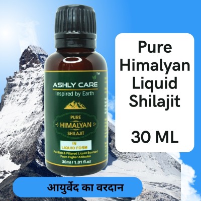 ashly care Pure Himalyan Shilajit Liquid Form |Rich in Fulvic Acid|For Power ( 30 ML )