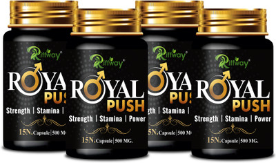 Riffway Royal Push _ Herbal Formula Stamina Capsule For Better Strength(Pack of 4, 60 Capsules)