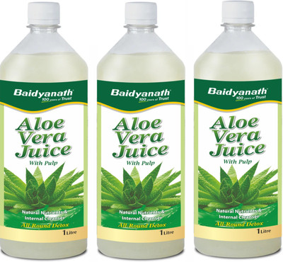 Baidyanath Aloe Vera Juice - 1 Ltr (Pack of 3)(Pack of 3, 3000 ml)