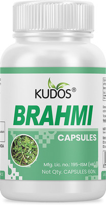 KUDOS Brahmi Capsules For Brain Tonics(60 Capsules)
