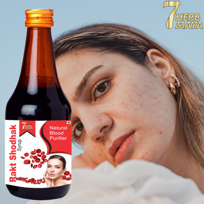 7Herbmaya Natural Blood Purifier With Goodness of Natural Herb's | Provide Bright Skin(190 ml)
