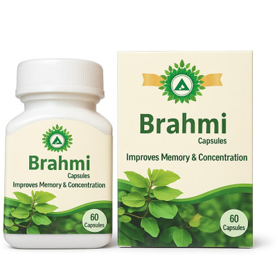 OT AGRON Brahmi Capsule Ayurvedic Herbal Medicine for Memory & Concentration(60 Capsules)