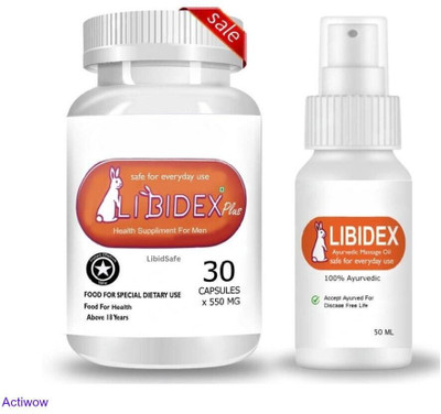 libidex Capsule & Oil For Active Lifestyle Support L09(30 Capsules)