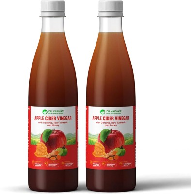 Dr. Vaidya's Apple Cider Vinegar - With Garcinia, Raw Turmeric & Honey Vinegar(2 x 450 ml)