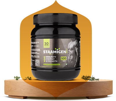 ALPHA AYURVEDA Stamigen Malt - Ayurvedic Weight Gainer for men | Help in Strength & Stamina(500 g)