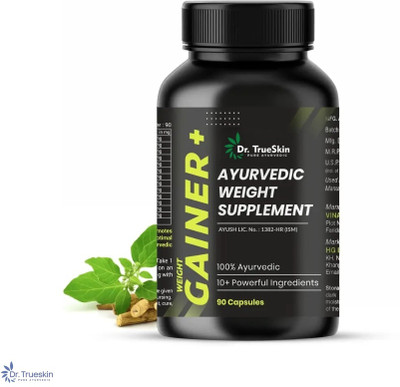 Dr.TrueSkin Weight Gainer+ Capsules Herbal Body Development 90CAPS(90 Capsules)