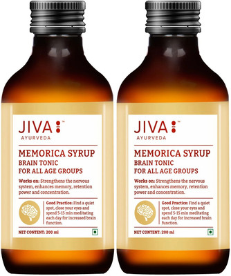 JIVA Memorica Syrup - Relieves Stress & Enhances Memory - 200 ml Each - Pack of 2(Pack of 2, 200 ml)