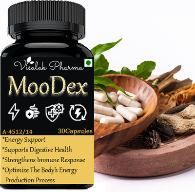 visalak pharma Moo-dex Capsule for helps to improve strength and power-(Pack Of 1)(30 Capsules)