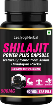 Leafyog Herbal SHILAJIT POWER PLUS CAPSULE (30VEG CAPSULE)(30 ml)