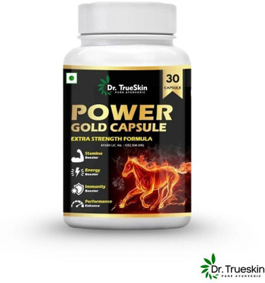 Dr.TrueSkin Power Gold Ayurvedic Herbal Daily 30 Capsules A01(30 Capsules)
