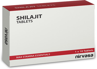 Nirvasa Shilajit Tablets (250mg) with Pure Shilajit Extract (10 tablets)(10 Tablets)