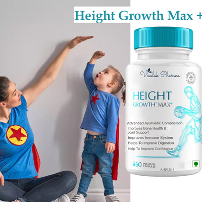 visalak pharma Height Growth Max Plus Speed Growth Height Increase cap-sules (60 tab-lets)(60 Capsules)