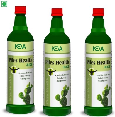 KEVA Piles Health Juice for Piles Care, Pain, Itching, Fissure, Bawasir(Pack of 3)