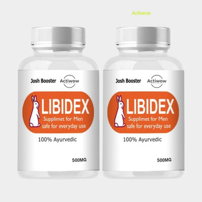 ACTIWOW Libidex Capsules - Men’s Natural Stamina & Energy Boost(Pack of 2, 60 Capsules)