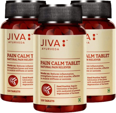 JIVA Pain Calm Tablet- 120 Tablets(Pack of 3, 120 Tablets)