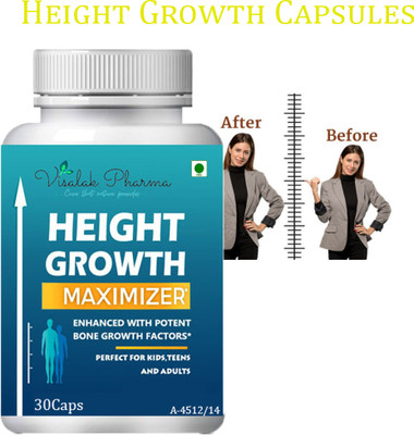 visalak pharma Height Growth Maximizer- Height Growth Maximizer Remedy For Men,Women &Teenagers(30 Capsules)