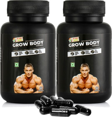 BEST CHOICE NUTRITION GROW BODY CAPSULE FOR WEIGHT GAIN, MUSCLE BUILDING AND MUSCLE MASS GAIN(Pack of 2)