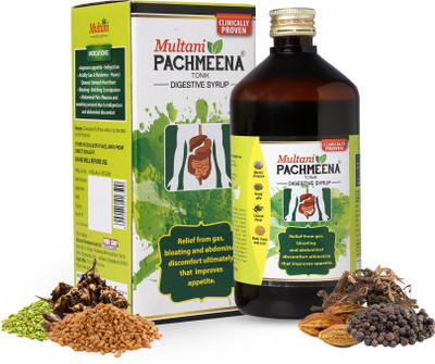 Multani Pachmeena Tonik Digestive Syrup | Relief From Gas & Bloating - 450ml(450 ml)
