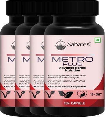 Sabates Metro Health Power Medicine For Men ! Stay Active All Day & More Immunity(Pack of 4)