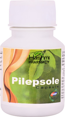 Hashmi Pharmacy Pilepsole Capsule Helps Prevent itching, swelling, and bleeding burning(20 Capsules)