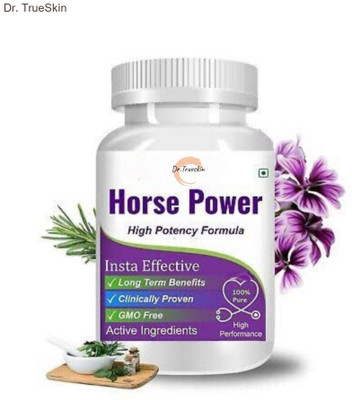 Dr.TrueSkin Horse Power Capsule & Oil With Natural Stamina Support(30 Capsules)