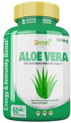 Divya Shree Aloevera Capsule Support Healthy Skin, Hair & Digestive System(60 Tablets)