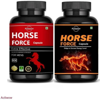 ACTIWOW Horse Force Capsule Combo Strength Redefined Naturally D04(30 Capsules)