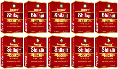 DEEMARK Shilajit Gold (10 Packs, Each Pack 10 Capsules)(Pack of 10)