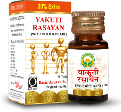 Basic Ayurveda Yakuti Rasayan With Gold & Pearl(6 Tablets)