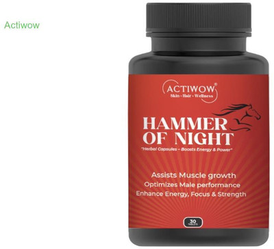 ACTIWOW Hammer Of Night Herbal Stamina Solution(30 Capsules)