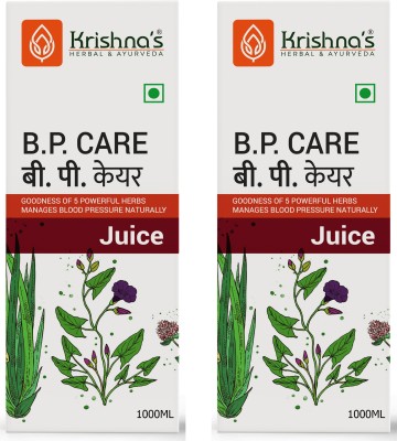 Krishna's Herbal & Ayurveda B.P. Care Juice | Helps in Controlling High Blood Pressure | Boosts Metabolism(Pack of 2)