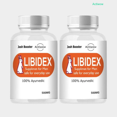 ACTIWOW Libidex Capsules - Vitality Support & Stamina Enhancer for Men(Pack of 2, 60 Capsules)