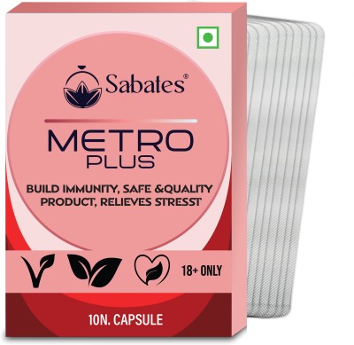 Sabates Metro Plus Power Capsule For Men / Improves Your Performance For Healthy Life(Pack of 10)