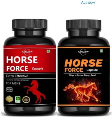 ACTIWOW Horse Force Capsule Combo Forceful Herbal Stamina Support du58d A01(30 Capsules)