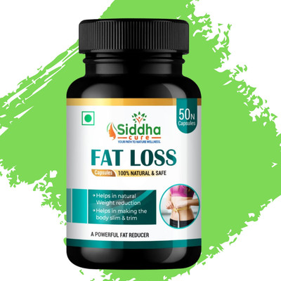 Siddha cure Fat Loss Capsules for Natural Weight Reduction and Slim Body Shape(50 Capsules)