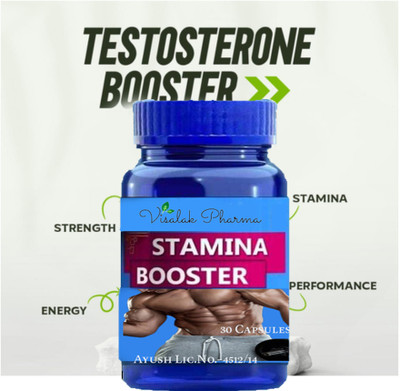 visalak pharma Stamina Booster Capsules for Men-For Better Stamina, Strength & Power(30 Capsules)