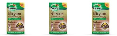 ZANDU Nityam Tablets (30 Tablet) For immediate relief from constipation(Pack of 3)