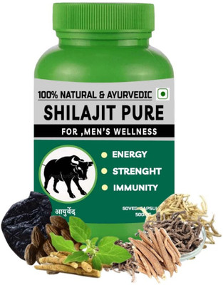 BHARAT HEALTH Pure Shilajit 60Veg Capsules Pack Of 1(60 Capsules)