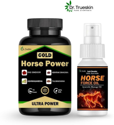 Dr.TrueSkin Horse Power Gold & Oil with vitality and recovery performance(30 Capsules)