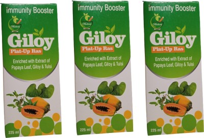 AMBIENT GILOY IMMUNITY BOOSTER ENRICHED WITH EXTRACT OF PAPAYA LEAF GILOY & TULSI(Pack of 3)