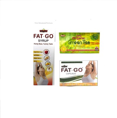 JOLLY Fat Go Capsule(60) , Syrup(250ml) and green tea pouch(24n)