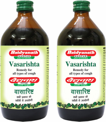 Baidyanath Vasarishta 450 Ml (Pack of 2) Remedy for All Types of Cough(Pack of 2, 450 ml)