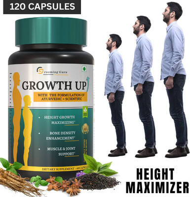The Gromming guru Growth UP - Height Increase Medicine For Grow your height After 18(120 Capsules)