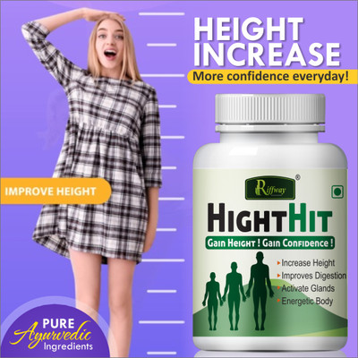 Riffway Height Hit Multivitamin For Speed Up Grow Taller In All Ages(60 Capsules)