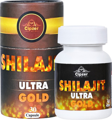 CIPZER Shilajit Ultra Gold 30 Capsule Pure Himalayan Shilajit |Energy, Power & Stamina(30 Capsules)