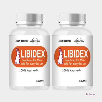 ACTIWOW Libidex Capsules - Men’s Wellness & Stamina Booster(Pack of 2, 60 Capsules)