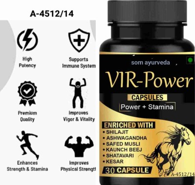 SOM AYURVEDA Vir Power Capsule 30VEG CAPSULE PACK OF ONE