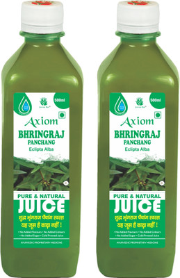 AXIOM Bhringraj Juice,Helpful In Control Hair Fall(Pack of 2, 500 ml)