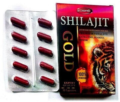 Dr Chopra Shilajit Gold Capsule (Pack Of 3) 10*3=30 Capsules (30)(Pack of 3, 30 Capsules)
